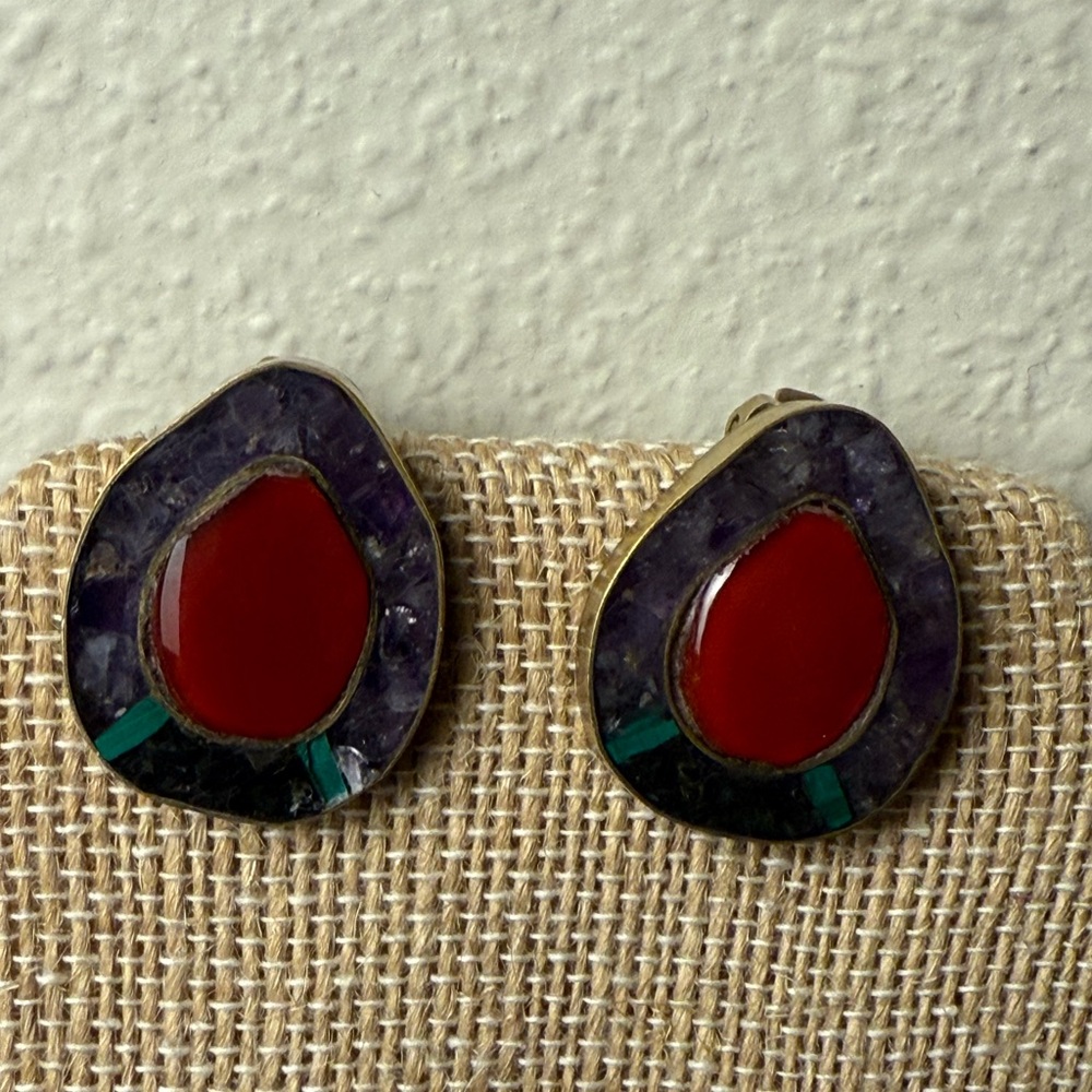 Celia Sebiri Stone Earrings